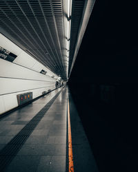 View of railroad station platform