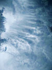 Low angle view of clouds in sky