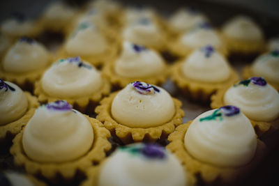 Close-up of cupcakes