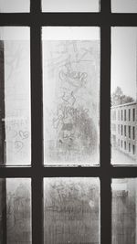 Full frame shot of glass window