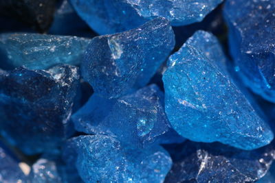 Full frame shot of blue stones