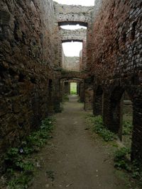 Narrow alley amidst old buildings