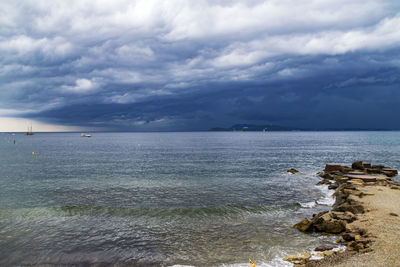 Scenic view of sea against sky