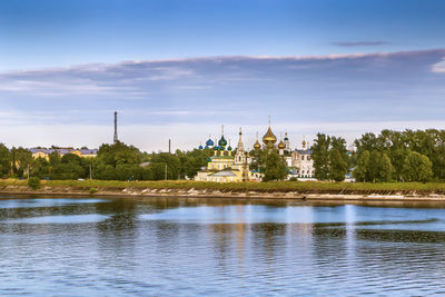 View of uglich from volga river, russia