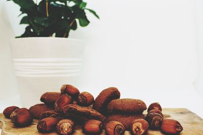 Close-up of coffee on table