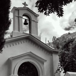 Low angle view of church against sky