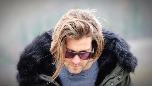 Portrait of man wearing sunglasses