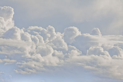 Low angle view of cloudy sky