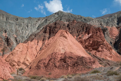 Colorful landscape in argentina south america