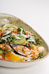 Close-up of salad served in bowl