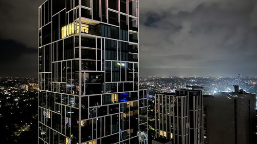 Low angle view of buildings in city