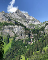 Scenic view of rocky mountains against sky