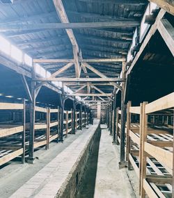 View of railroad station platform