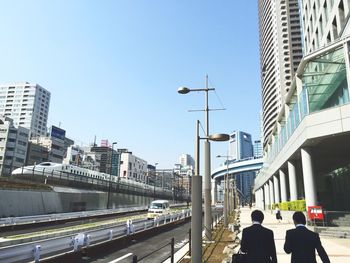 View of city street