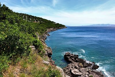 Scenic view of sea against sky