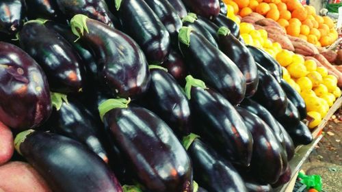 Close-up of vegetables for sale in market