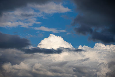 Low angle view of clouds in sky