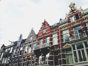 Low angle view of buildings against sky