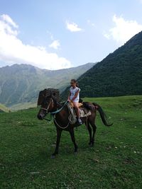 Little rider, tusheti, georgia