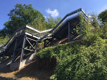 Low angle view of bridge against sky