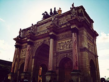 Low angle view of historical building