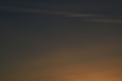 Low angle view of sky at sunset