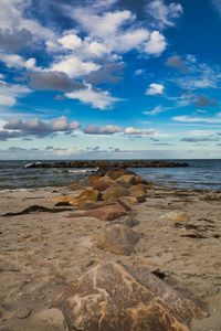 Scenic view of sea against sky