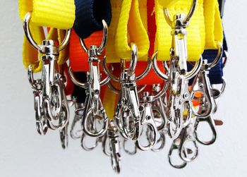 Bicycles hanging on bicycle