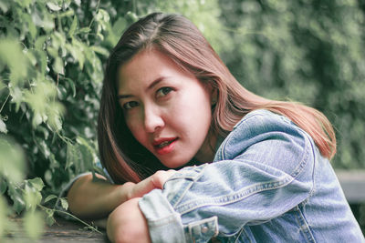 Portrait of a beautiful young woman