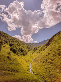 Scenic view of landscape against sky