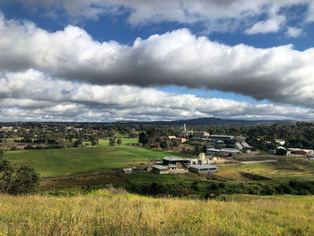 Scenic view of landscape against sky