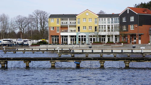 View of buildings at waterfront