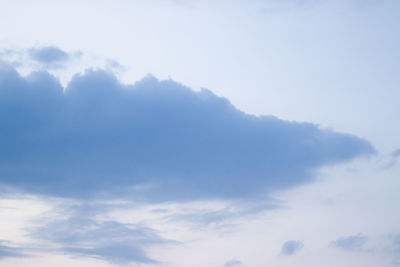 Low angle view of clouds in sky