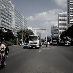 View of city street