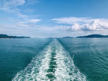 Scenic view of sea against sky