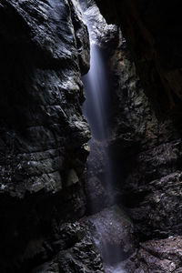 Scenic view of waterfall