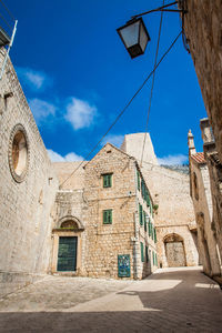 The beautiful alleys at the walled old town of dubrovnik