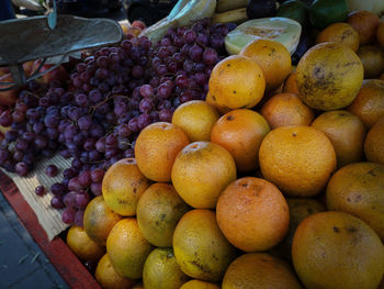 Full frame shot of fruits for sale in market