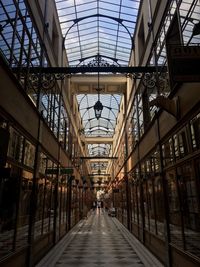 Low angle view of ceiling in shopping mall