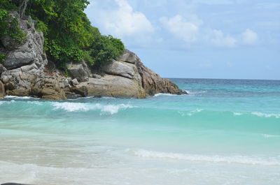 Scenic view of sea against sky