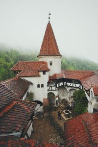 Exterior of house and building against sky