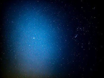 Low angle view of stars in sky at night