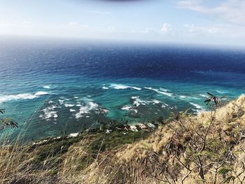 Scenic view of sea against sky