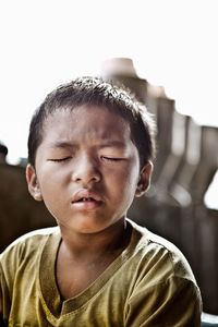 Portrait of asian boy