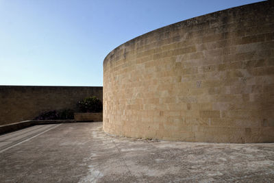 View of fort against blue sky