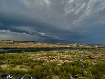 Scenic view of landscape against sky