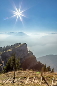 Scenic view of landscape against sky