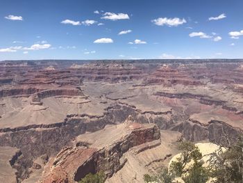 Scenic view of dramatic landscape against sky