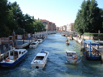 Boats in canal