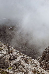 Scenic view of mountain against sky